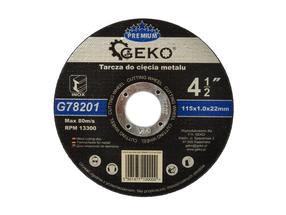 Pjovimo diskas Geko G78201, 115 mm x 1.0 mm x 22.23 mm