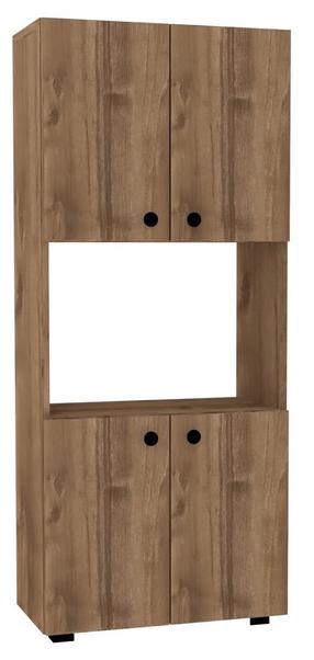 Virtuvinė spinta Kalune Design Efe, riešuto sp., 31.4 cm x 60 cm x 140 cm