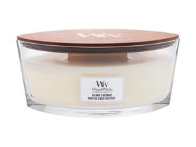 Küünal, lõhna WoodWick Island Coconut, 40 h, 453.6 g, valge v.