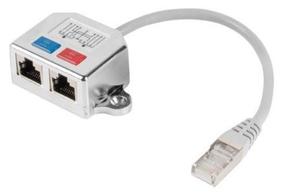 Adapteris Lanberg RJ-45, sidabro sp.
