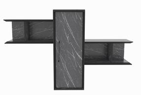 Seinariiul Kalune Design Olida, must v., 51.8 cm x 118.6 cm x 35 cm