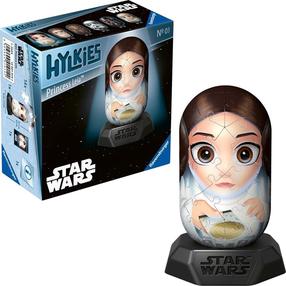 3D puzle Ravensburger Princess Leia, 7 cm x 7 cm, 54 gab., brūna krās./balta krās.