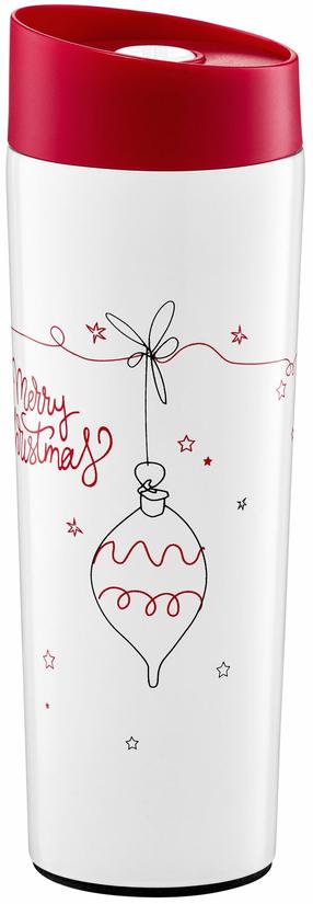 Termostass Ambition Line Art Christmas Bauble, 0.340 l, valge v./punane v.