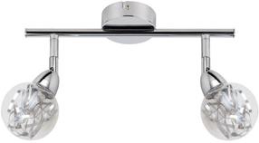 Šviestuvas lubų Candellux Bolo 92-67586, LED, 3000 °K, 2 x 12 W, skaidri sp. / chromo sp.
