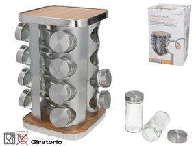 Garšvielu trauku komplekts Kitchen&GO, caurspīdīga krās., 17 cmx17 cm