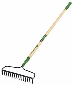 Грабли универсальный John Deere 1, с рукоятью, 1660 мм, коричневый цв./зеленый цв.