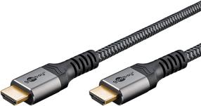 Кабель Goobay 64994 HDMI A Male, HDMI A Male, 2 м, серый цв.