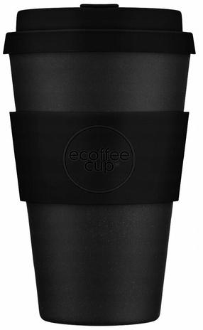 Plastikinė stiklinė Ecoffee Cup Solid Colours, 400 ml, polilaktidas (pla), juoda sp.