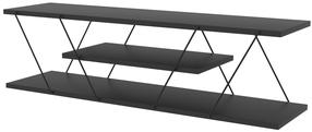 TV staliukas Kalune Design Canaz, antracito sp./pilka sp., 120 cm x 60 cm x 33 cm