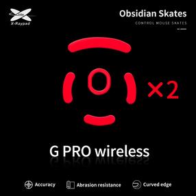 Datorpeles pēdas X-raypad Obsidian Skates Logitech G Pro, 2 gab.