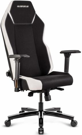 Töötool Quersus Vaos 3.1 Pearl White, 76 x 57 x 124 - 134 cm, valge v./must v.