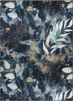 Kilimas vidaus Hakano Arlen Leaves, aukso sp./balta sp./mėlyna sp., 220 cm x 160 cm