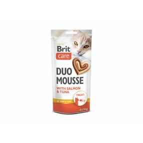 Skanėstas katėms Brit Care Duo Mousse, lašiša/tunas, 0.056 kg