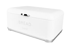 Металлическая хлебница Maestro Rectangular, белый цв.