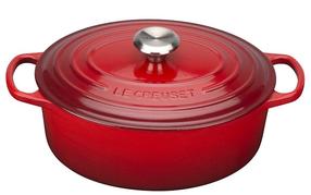 Emalēts čuguna katls Le Creuset Signature, Ø29 cm, 4.7 l, sarkana krās.
