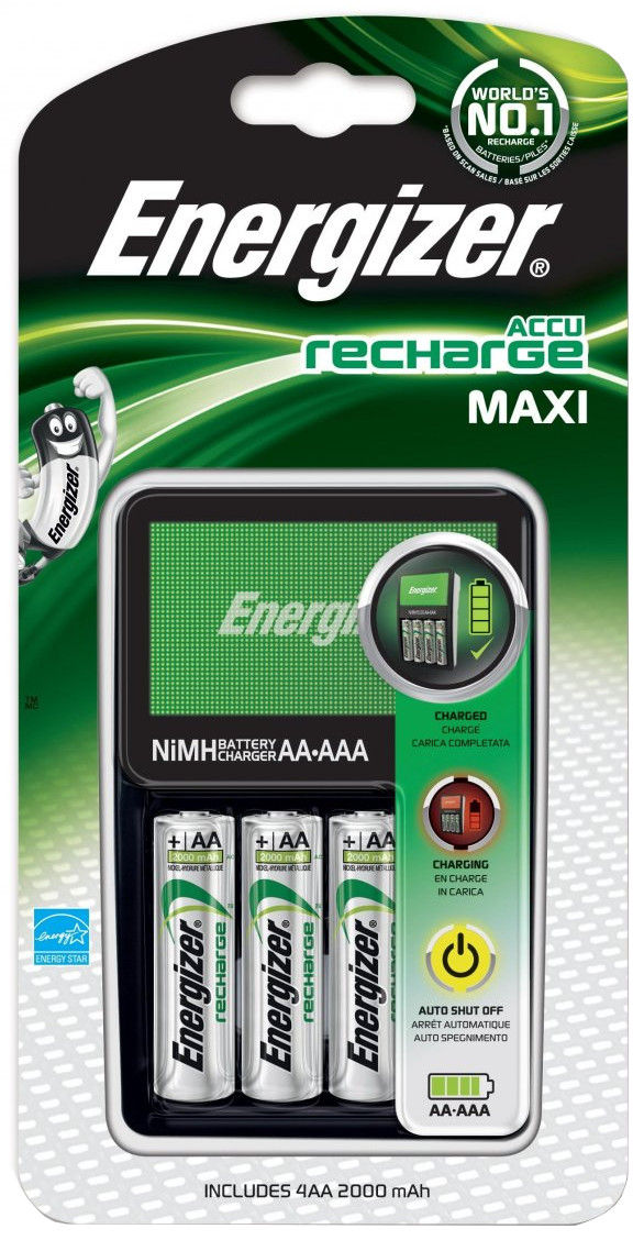 Akulaadija Energizer Maxi + 4 x R6