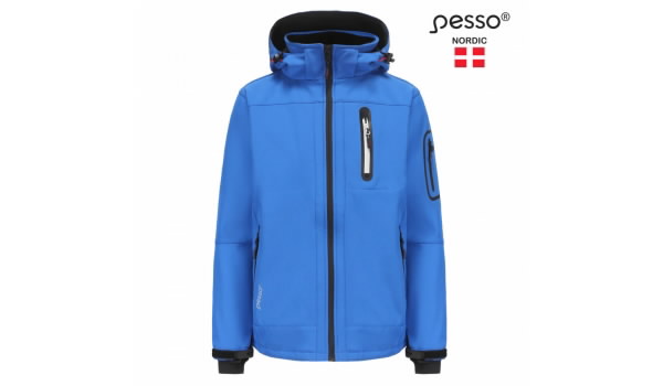 SOFTSHELL JAKK KAPUUTSIGA SININE M