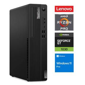 Stacionārs dators Lenovo RM87493, atjaunots AMD Ryzen 5 PRO 4650G, DDR4 16 GB, SSD 512 GB, Nvidia GeForce GT1030 2 GB GDDR5, Windows 11 Pro ThinkCentre M75s Gen 2