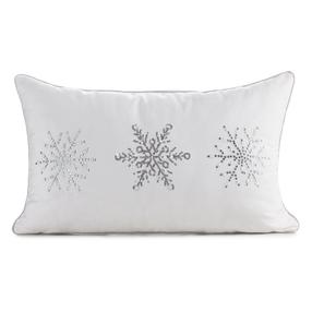 Kalėdinis dekoratyvinės pagalvėlės užvalkalas PSWA-342, balta/sidabro, 50 cm x 30 cm
