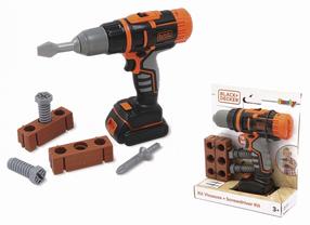 Игрушечний инструмент мастера Smoby Black + Decker Mechanical Drill, черный цв./oранжевый цв.