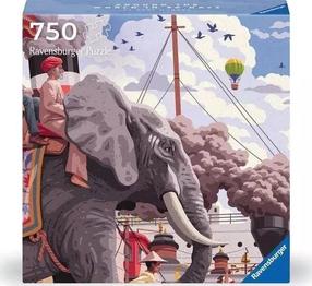 Puzle Ravensburger Art & Soul AroundThe World In 80 Days, 50 cm x 50 cm, 750 gab., daudzkrāsaina