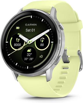 Išmanusis laikrodis Garmin Venu 4 010-03014-02, sidabro sp./geltona sp.