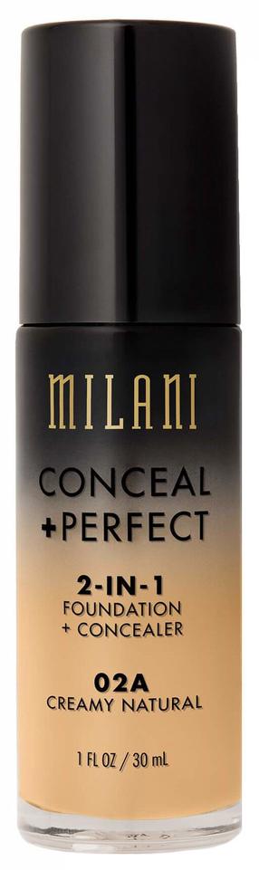 Vedel jumestuskreem Milani Conceal + Perfect, 02a creamy natural, 30 ml
