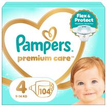 Sauskelnės Pampers Premium Care, 4 dydis, 9 - 14 kg, 104 vnt.
