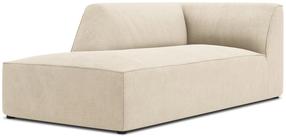Sofa Micadoni Home Ruby Corduroy Chaise Longue, šviesiai ruda sp., kairinė, 181 x 93 cm x 69 cm