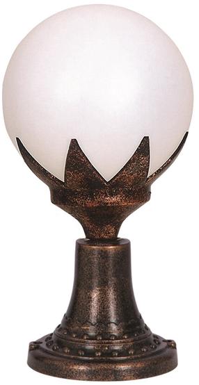 Brīvi stāvošs āra gaismeklis Opviq BSU-68209-BKR-M1, 60W, E27, IP65, brūna krās., 25 cm x 47 cm