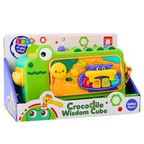 Interaktyvus žaislas, krokodilas Lean Toys Wisdom Cube, žalia sp.