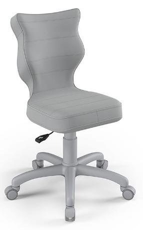 Vaikiška darbo kėdė Petit VT03 Size 3, 30 x 55 x 71.5 - 77.5 cm, pilka sp./šviesiai pilka sp.