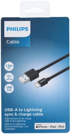 Kabelis Philips DLC3104V/03, USB A, 120 cm