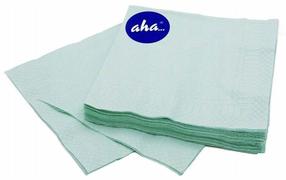 Бумажные салфетки Aha, 33 см x 33 см, пастельно-зеленый цв., 20 шт.