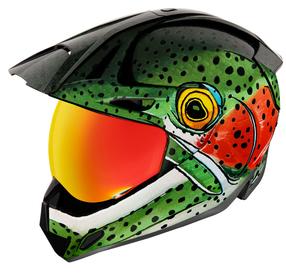 Mootorratta kiiver Icon BUG CHUCKER Variant Pro, L (59-60 cm), roheline v./oranž v.