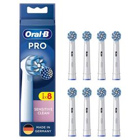 Elektrilise hambaharja otsik Braun Sensitive Clean, valge v., 8 tk