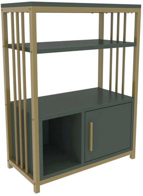 Pastatoma lentyna Kalune Design Letos 875ZNA4529, aukso sp./žalia sp., 80 cm x 60 cm x 29.6 cm