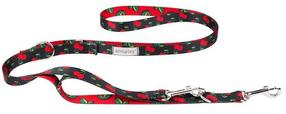 Šuns pavadėlis Amiplay Be Happy 7in1 Cherry, juoda sp./raudona sp., L, 1-2 m x 25 mm