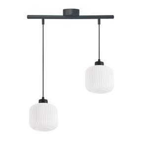 Lampa griesti Candellux Lighting Estilo 32-49933, E27, 2 x 40 W, balta krās. / melna krās.