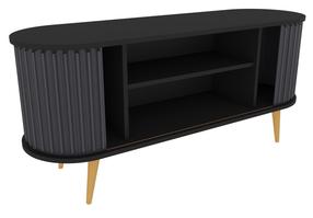 ТВ стол Kalune Design Stor, антрацитовый цв./черный цв., 140 см x 43 см x 64 см