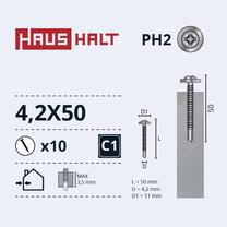 Savisriegis Haushalt, 4.2 mm x 50 mm, 10 vnt.