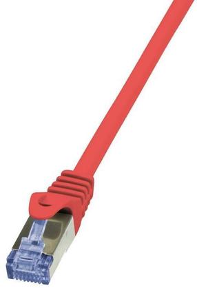 Laidas Logilink CAT 6a S/FTP RJ-45 8P8C, RJ-45 8P8C, 1 m, raudona sp.