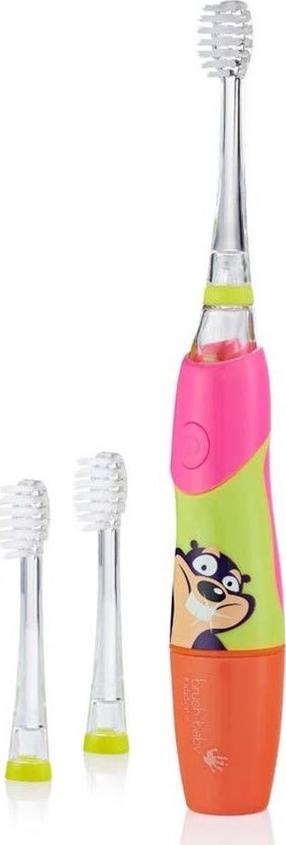 Elektrinis dantų šepetėlis Brush-baby KidzSonic, oranžinė sp./rožinė sp.