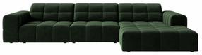 Kampinė sofa Cosmopolitan Design Chicago Venus 2940, žalio stiklo sp., dešininė, 167 x 294 cm x 78 cm