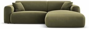 Kampinė sofa Cosmopolitan Design Nolio, šviesiai žalia sp., dešininė, 170 x 235 cm x 72 cm