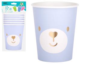 Ühekordne tass Ravi Blue Bear, 270 ml, 6 tk