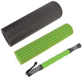 Masāžas veltnītis Schildkrot Fitness 960039, 45 cm, zaļa krās., 3 gab.
