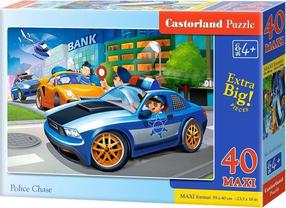 Dėlionė Castorland Police Chase 464017, 40 cm x 59 cm, 40 vnt., įvairių spalvų