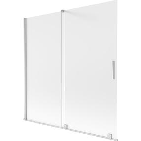 Dušas siena Mexen Velar, 160 cm x 150 cm, caurspīdīga krās./hroma krās./matēta faktūra