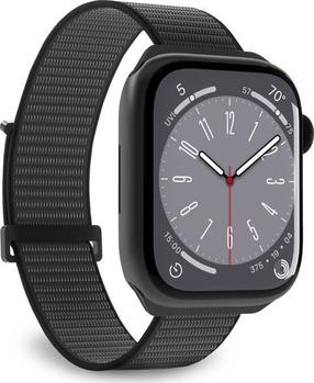 Dirželis Puro, Sport Band Apple Watch 4/5/6/7/SE/8 40/41mm, juoda sp.